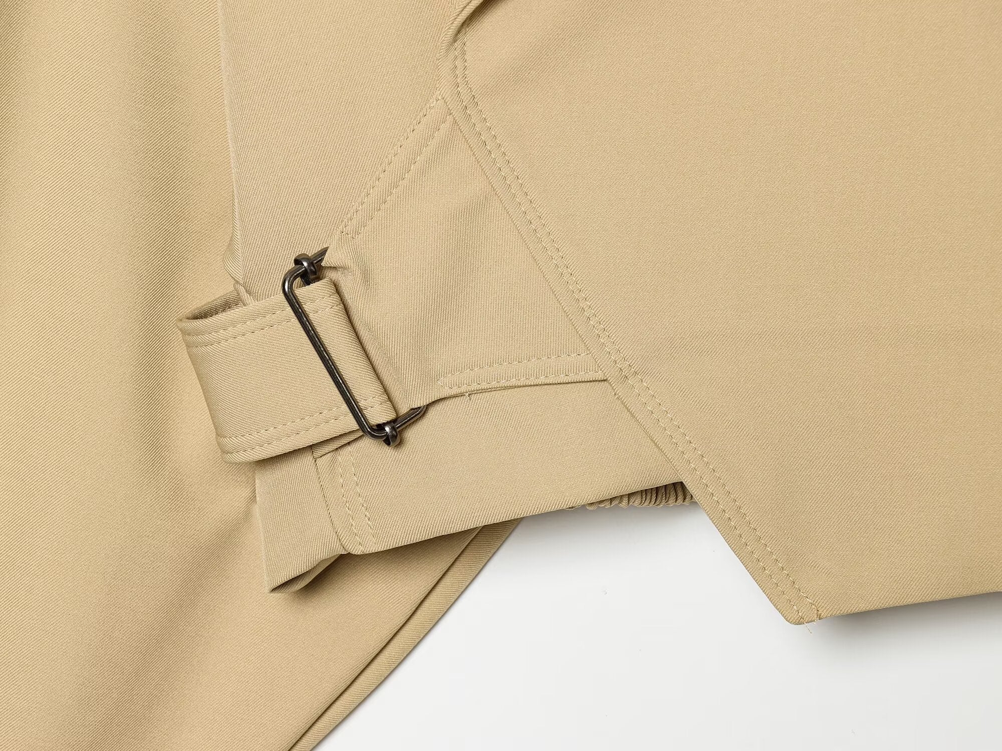 Women's buckle decoration casual short jacket