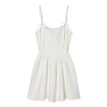 Women's tight corset style fluffy dress