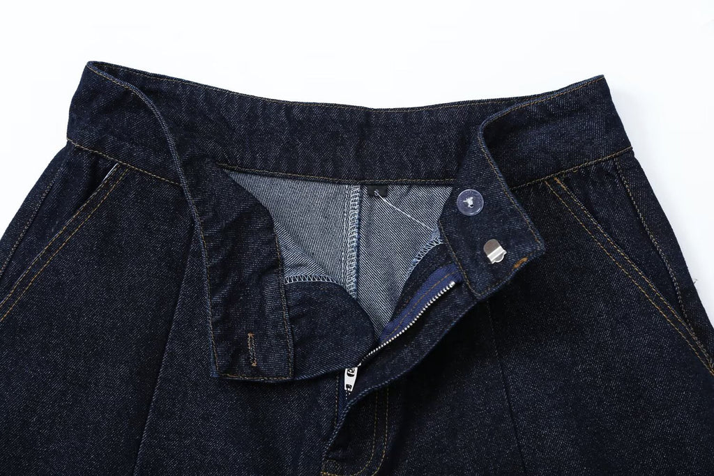 Women's stitched Balloon shaped loose jeans