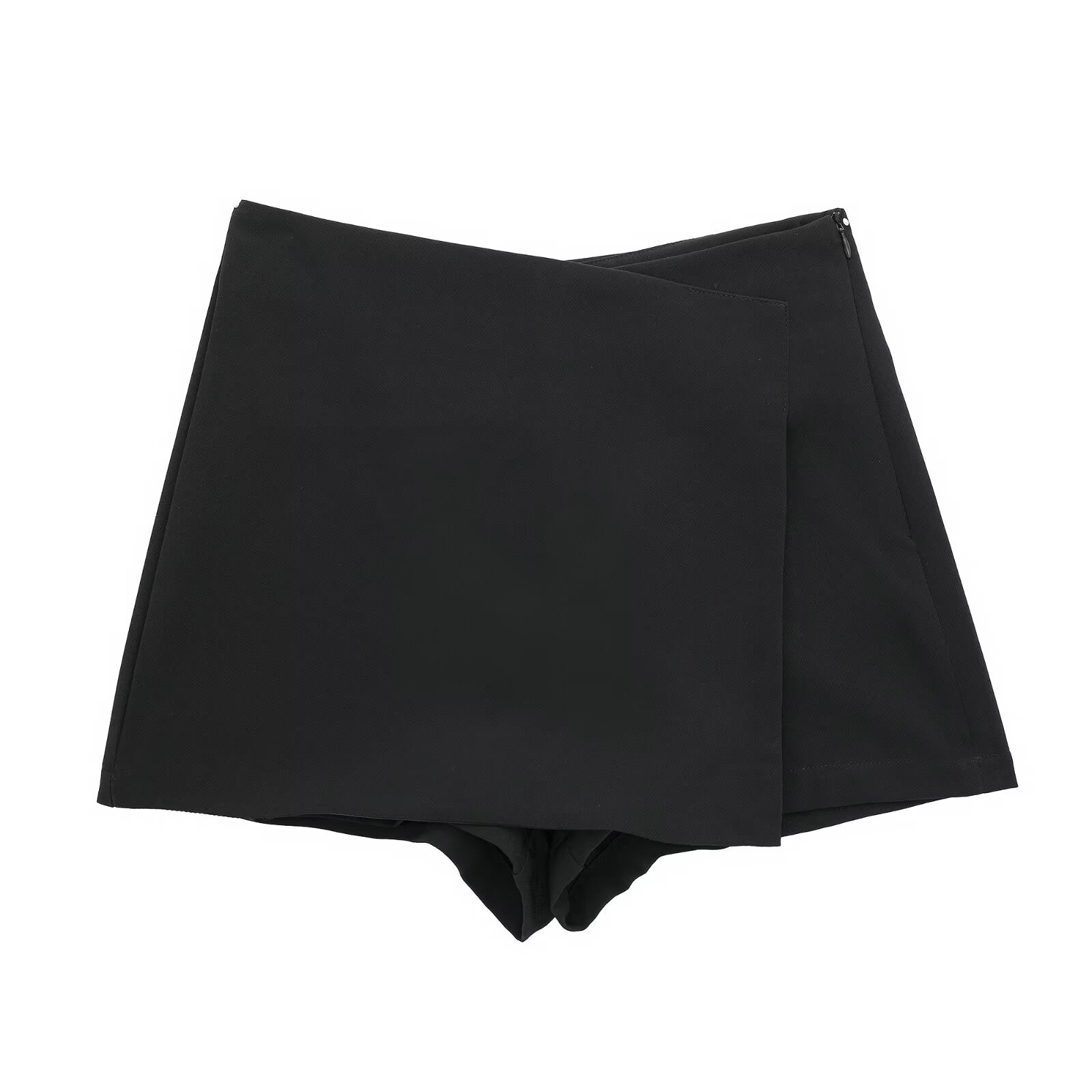 Women's multicolored casual asymmetric culottes