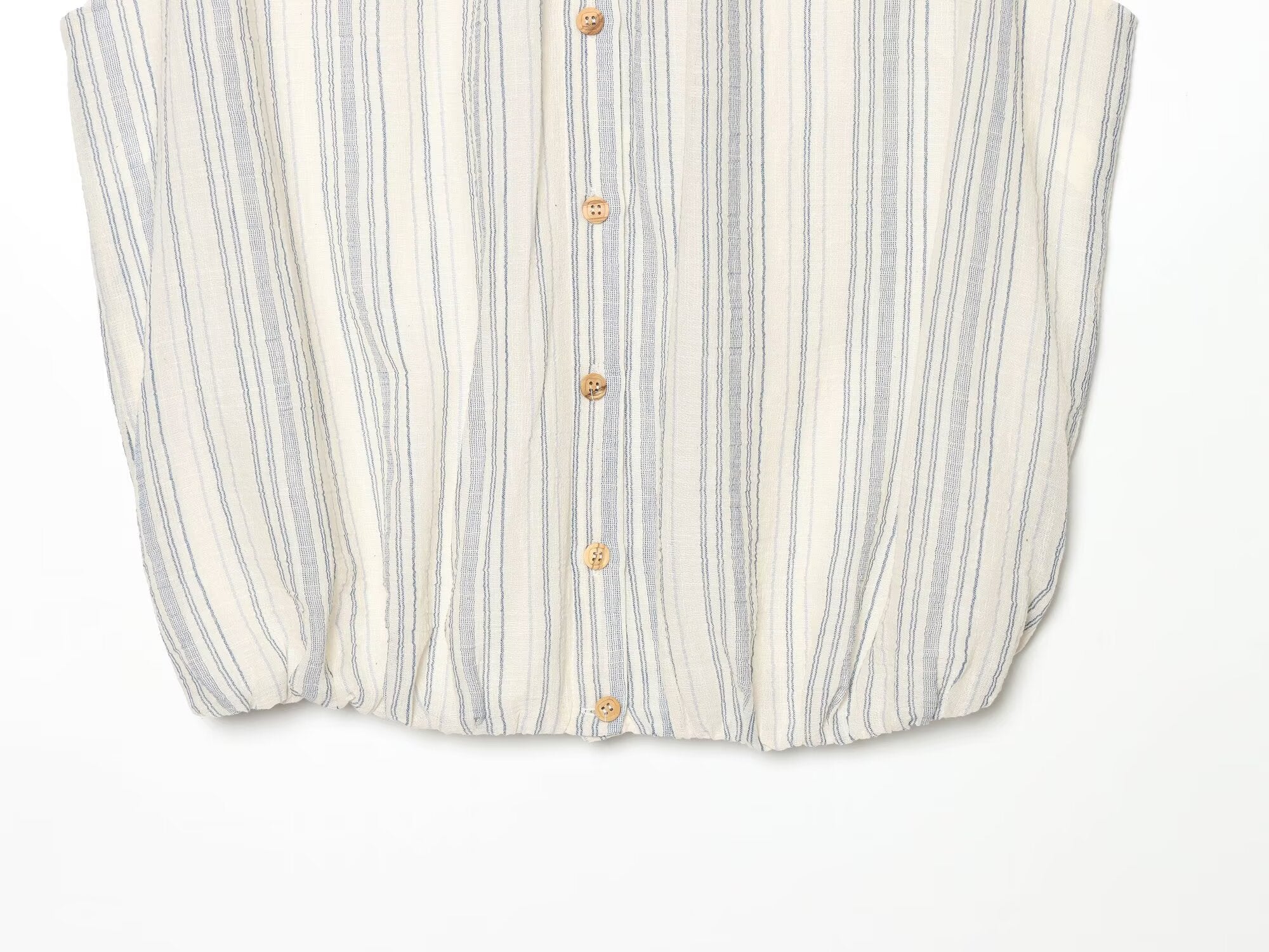 suit Women's 2 pieces sleeveless O Neck striped shirt+Skirts
