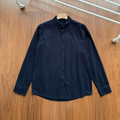 New casual Joker classic button collar design cotton long sleeve shirt