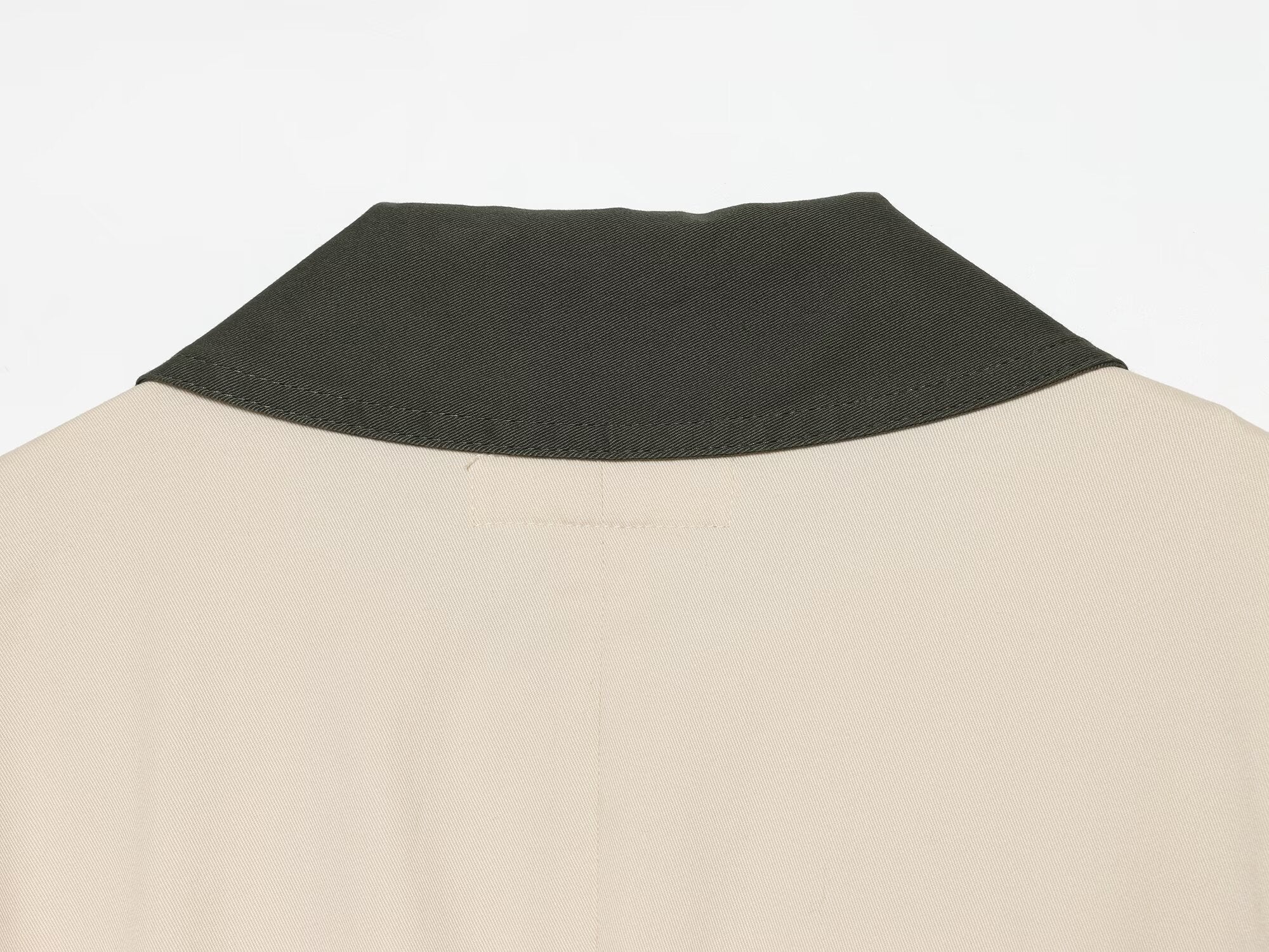 Women's contrasting collar Short skirt style hem jacket Coat