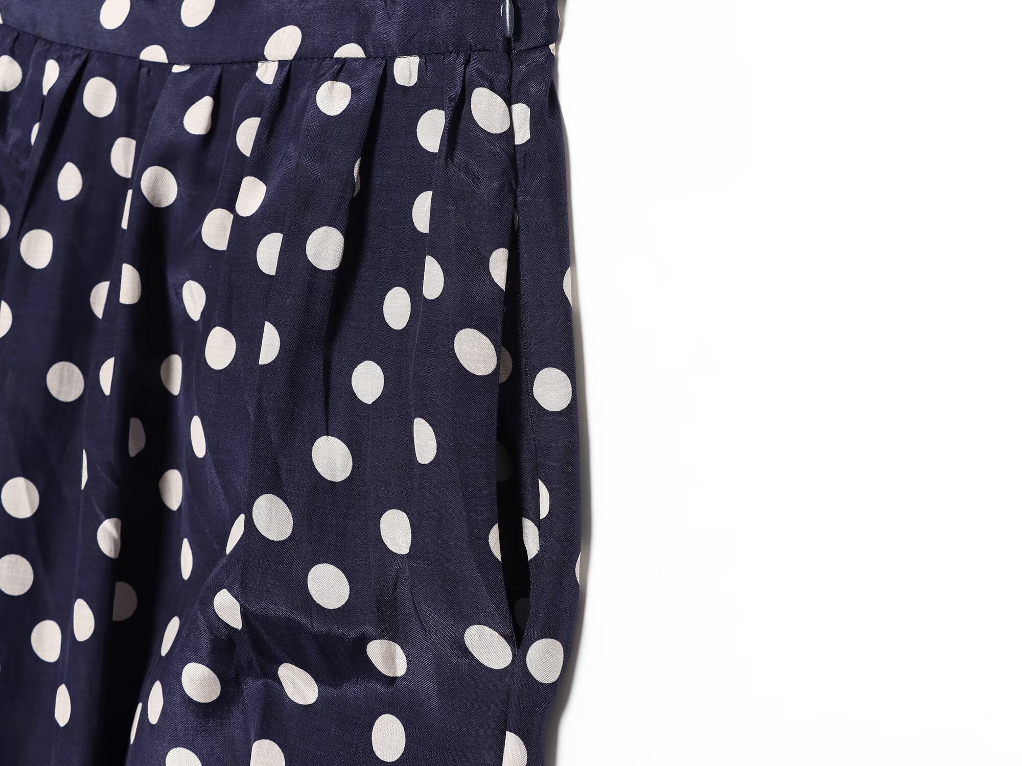 Women's bow decoration polka dot lantern pants