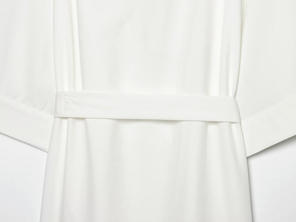 Women's With Belt loose long shirt style dress