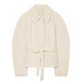 Women's with belt short skirt style jacket Coat