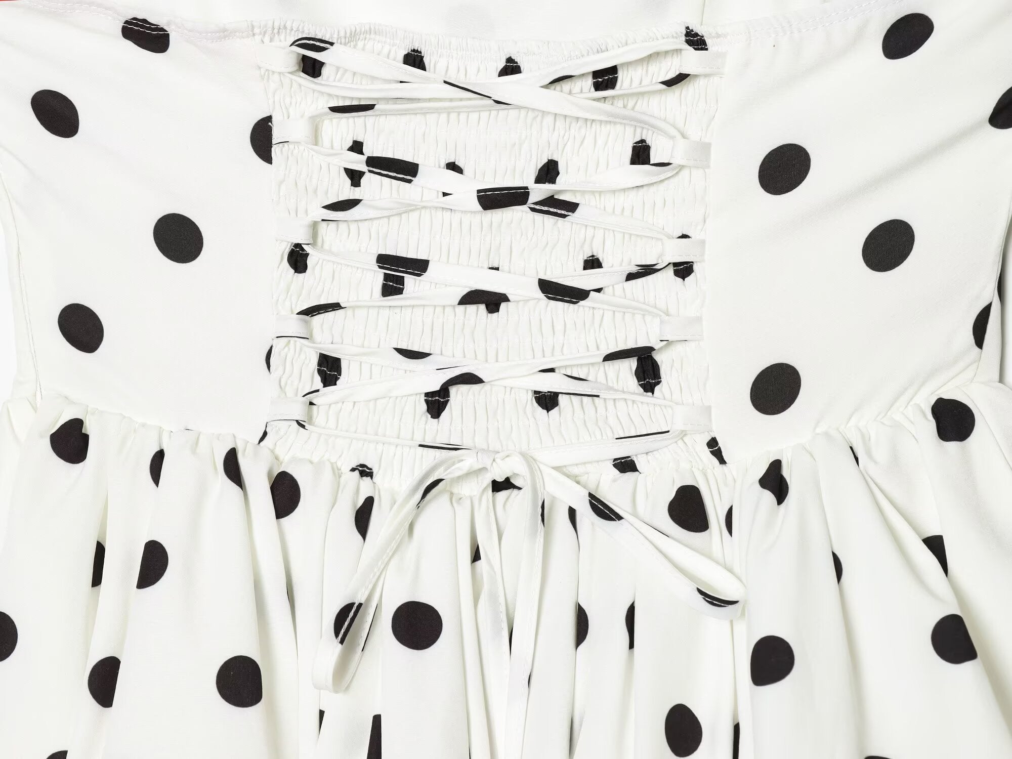 Women's polka dot halter neck mini dress