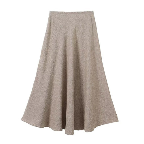 2026 Women's textured casual flared skirt