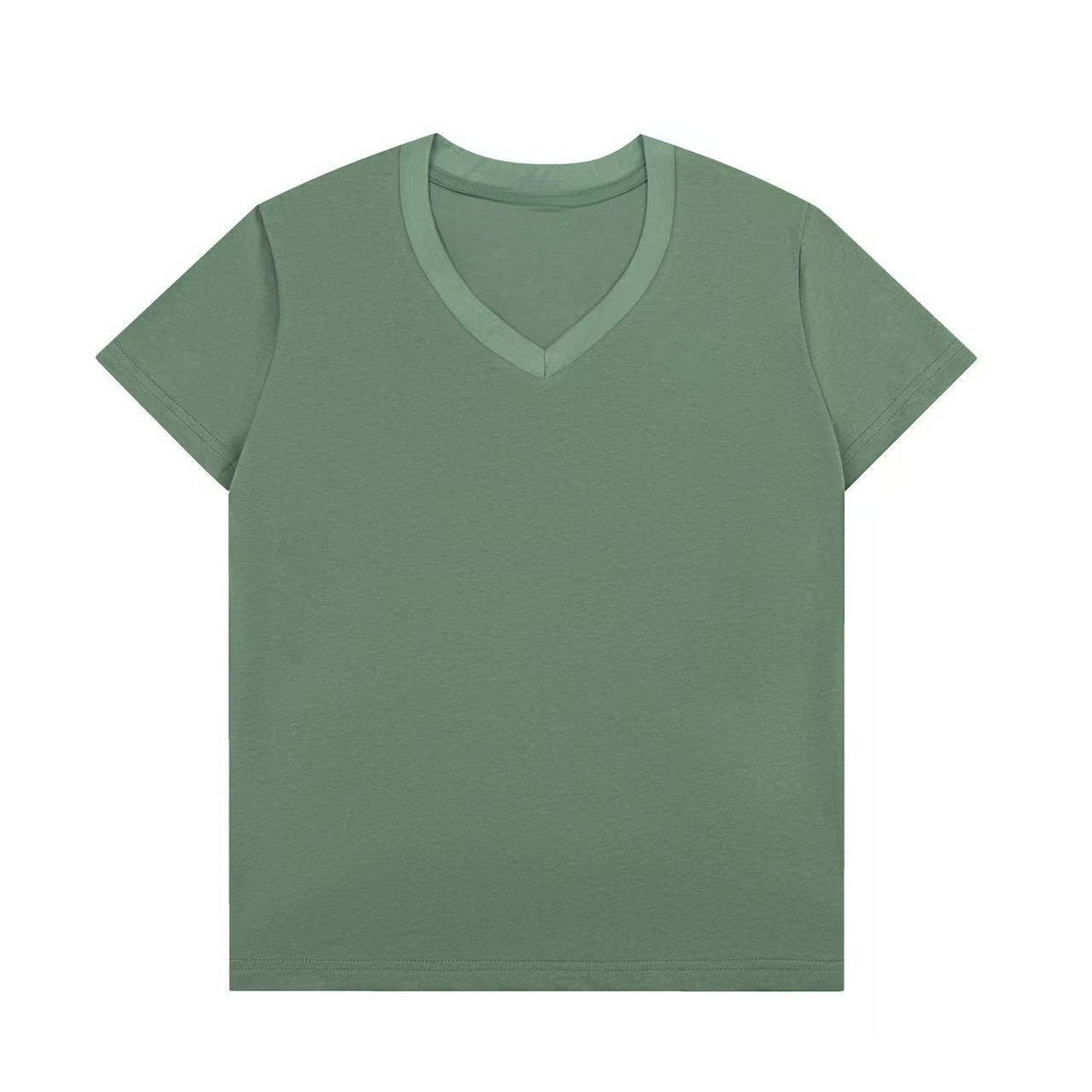 Women's new casual Joker V-neck short sleeve T-shirt
