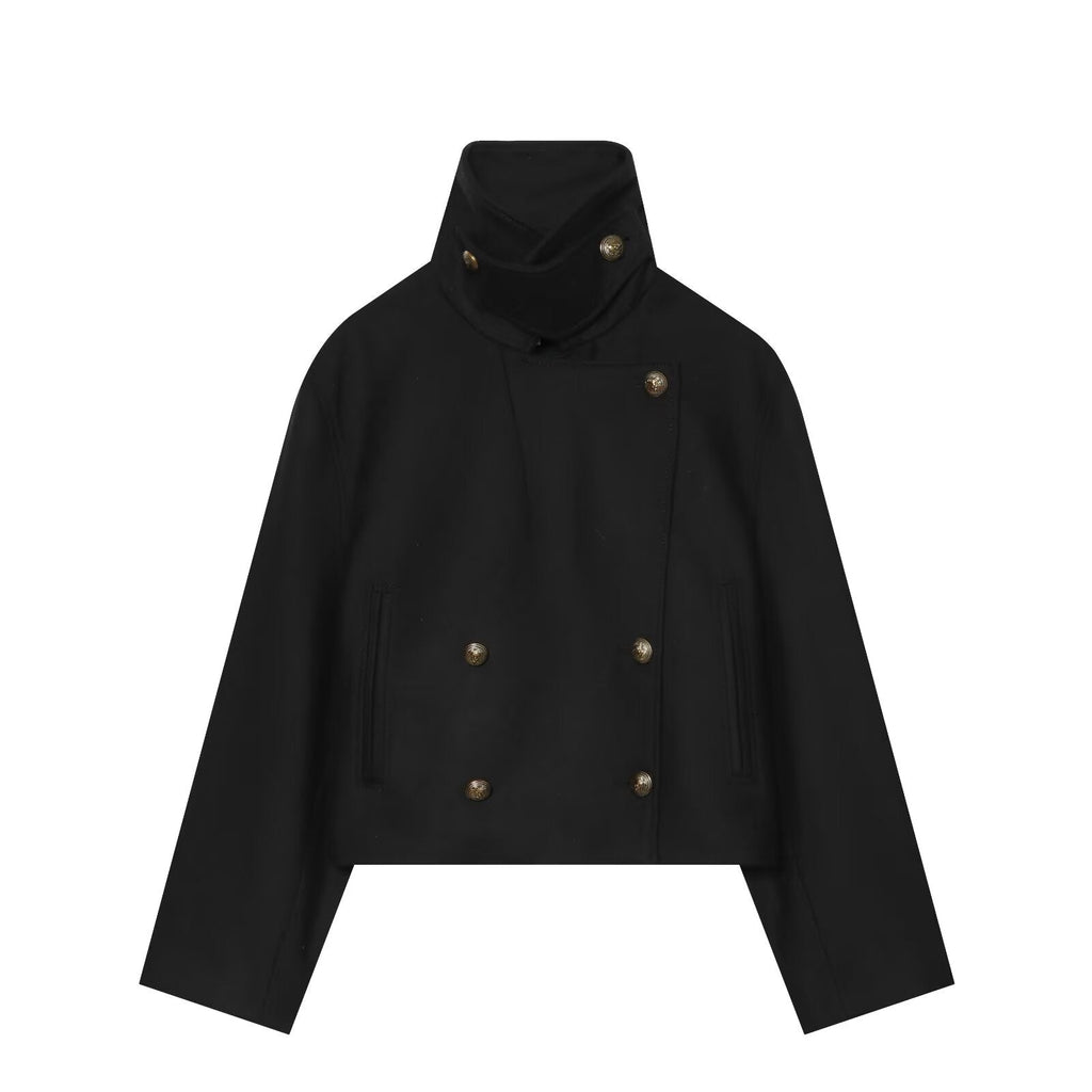 Women's thick wool blend short Coat