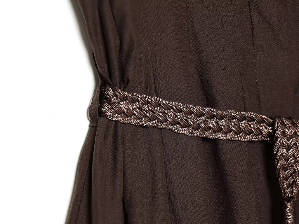 Women's with Belt vacation style cotton dress