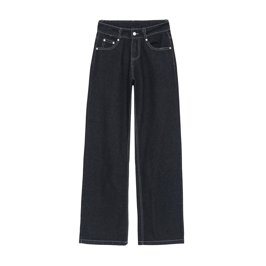 Women's double zipper design slim denim shirt