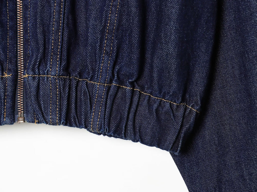 Women's casual denim pilot jacket Coat