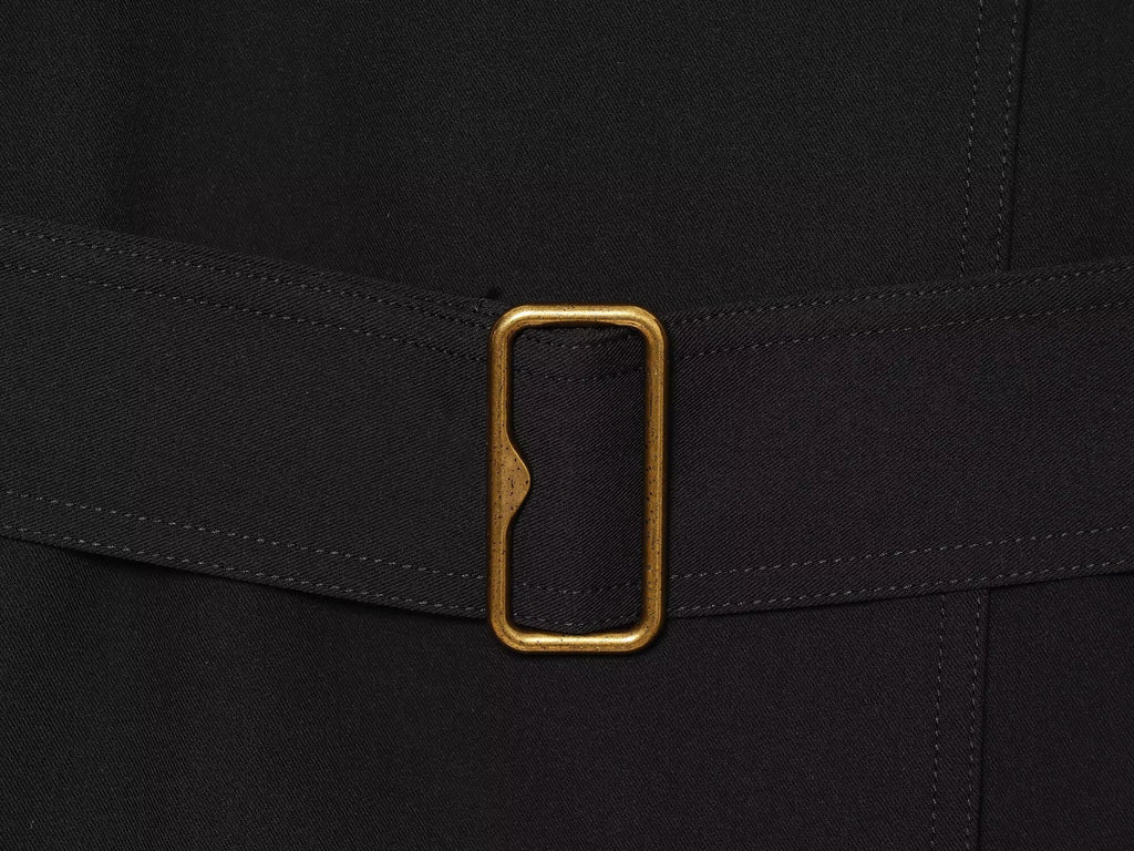 Women's With Belt stand collar windbreaker Coat
