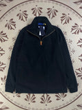 Men's and women's new casual Joker Mini fabric long sleeve half zipper sweater